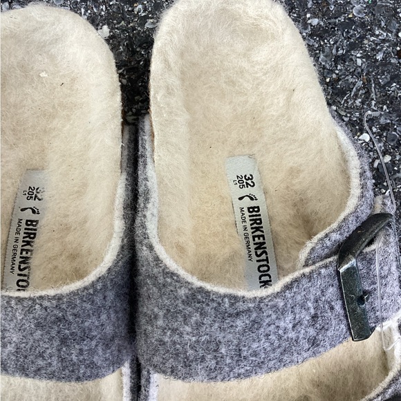 Birkenstock Arizona Wool Shearling Adjustable Slide Sandals Fur Lining NEW - Picture 2 of 5